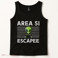 Alien Area 51 Escapee Funny Costume Ufo Tank Top thumb 2