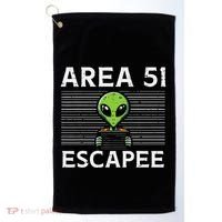 Alien Area 51 Escapee Funny Costume Ufo Golf Towel thumb 0