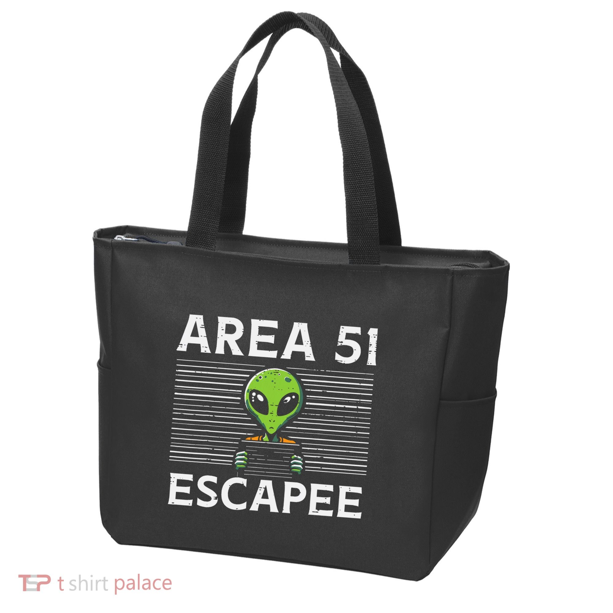 Alien Area 51 Escapee Funny Costume Ufo Tote Bag