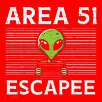 Alien Area 51 Escapee Funny Costume Ufo Santa Hat thumb 1