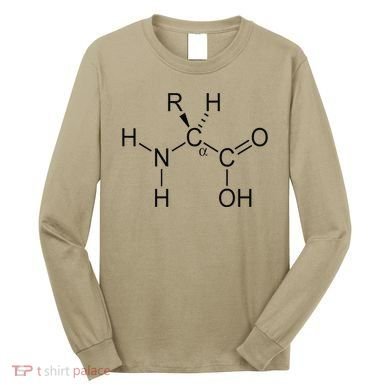 Alpha Amino Acid Biochemistry Muscle Protein Genetic Long Sleeve Shirt