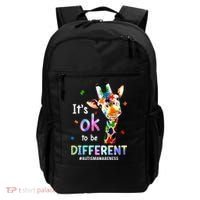 Autism Awareness Acceptance Giraffe Its Ok To Be Different Backpack thumb 0