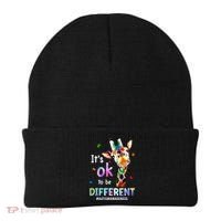 Autism Awareness Acceptance Giraffe Its Ok To Be Different Beanie thumb 0