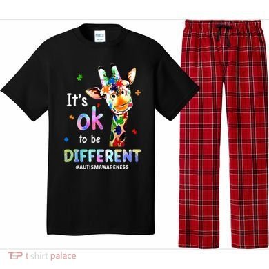 Autism Awareness Acceptance Giraffe Its Ok To Be Different Pajama Set