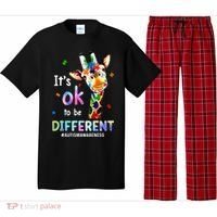 Autism Awareness Acceptance Giraffe Its Ok To Be Different Pajama Set thumb 0