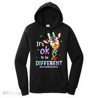 Autism Awareness Acceptance Giraffe Its Ok To Be Different Women's Hoodie thumb 0