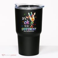 Autism Awareness Acceptance Giraffe Its Ok To Be Different Tumbler thumb 0