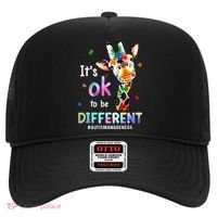 Autism Awareness Acceptance Giraffe Its Ok To Be Different Hat thumb 0