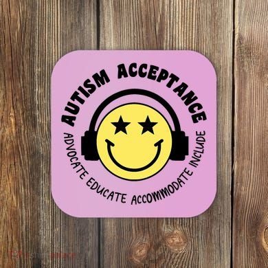 Autism Awareness Acceptance Special Education Teacher Coaster