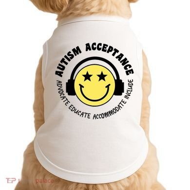 Autism Awareness Acceptance Special Education Teacher Doggie Tank