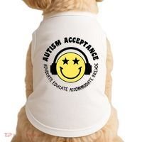 Autism Awareness Acceptance Special Education Teacher Doggie Tank thumb 0