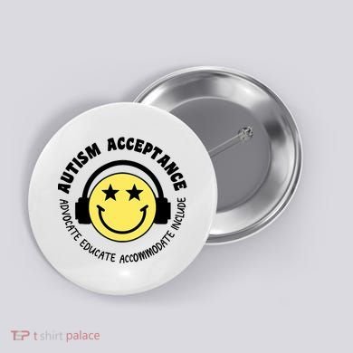 Autism Awareness Acceptance Special Education Teacher Button