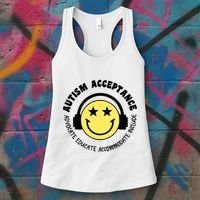 Autism Awareness Acceptance Special Education Teacher Women's Tank Top thumb 3