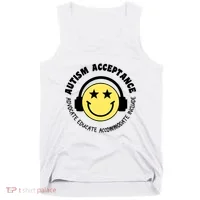 Autism Awareness Acceptance Special Education Teacher Tank Top thumb 0