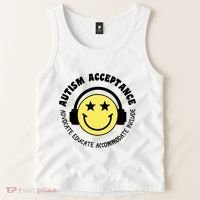 Autism Awareness Acceptance Special Education Teacher Tank Top thumb 2