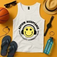 Autism Awareness Acceptance Special Education Teacher Tank Top thumb 4