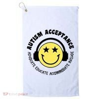 Autism Awareness Acceptance Special Education Teacher Golf Towel thumb 0