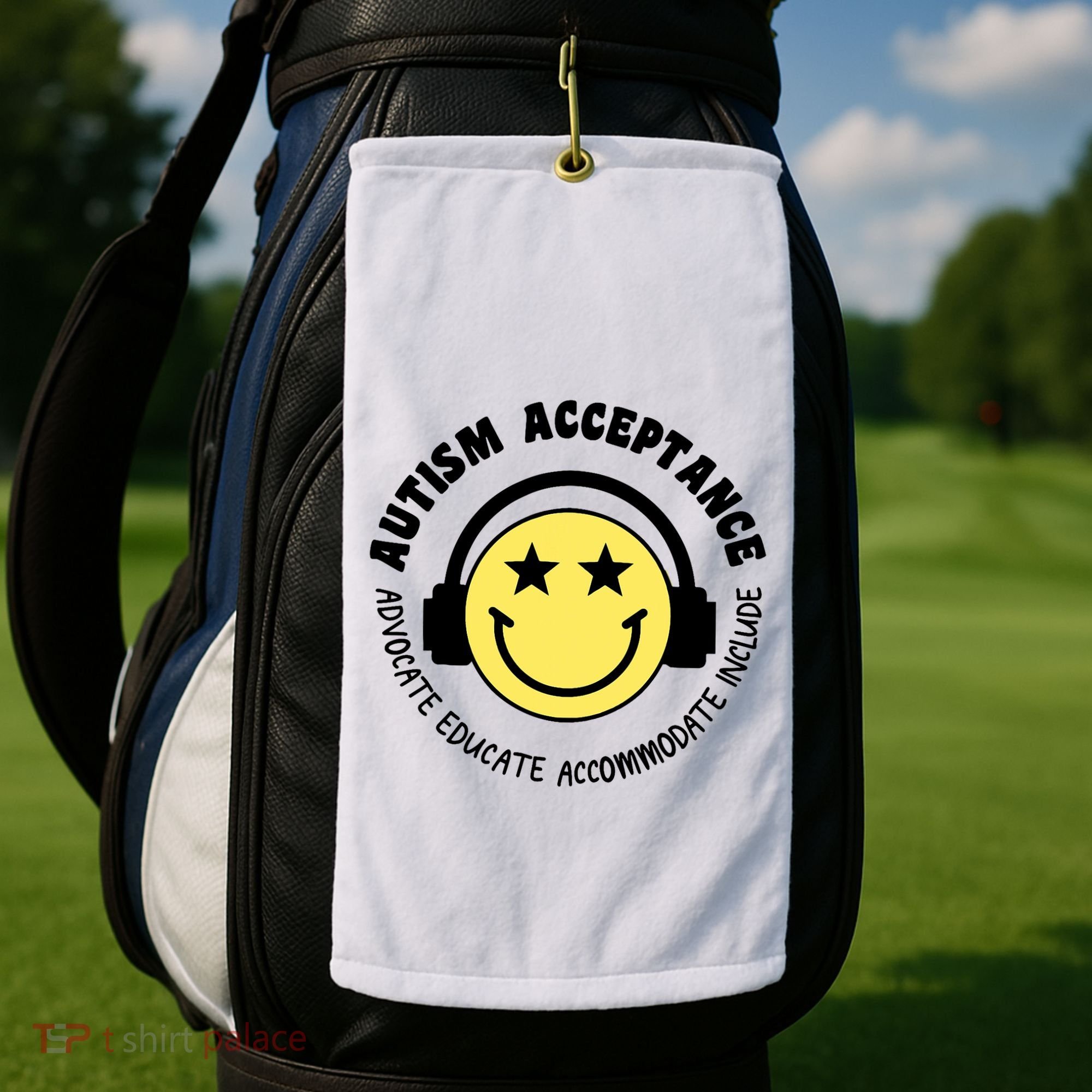 Autism Awareness Acceptance Special Education Teacher Golf Towel