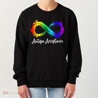 Autism Awareness Acceptance Rainbow Infinity Symbol Gift Women's Sweatshirt thumb 0