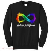 Autism Awareness Acceptance Rainbow Infinity Symbol Gift Sweatshirt thumb 0