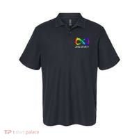 Autism Awareness Acceptance Rainbow Infinity Symbol Gift Polo thumb 0