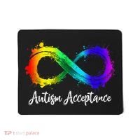 Autism Awareness Acceptance Rainbow Infinity Symbol Gift Mousepad thumb 0