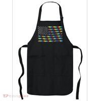 Autism Awareness American Flag Apron thumb 0