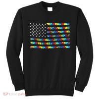 Autism Awareness American Flag Sweatshirt thumb 0