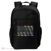 Autism Awareness American Flag Backpack thumb 0