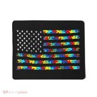 Autism Awareness American Flag Mousepad thumb 0