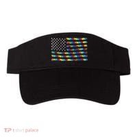 Autism Awareness American Flag Visor thumb 0