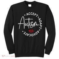 Autism Awareness Accept Adopt Advocate Sweatshirt thumb 0