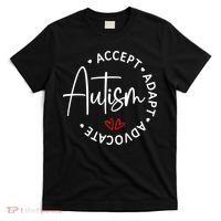 Autism Awareness Accept Adopt Advocate T-Shirt thumb 0