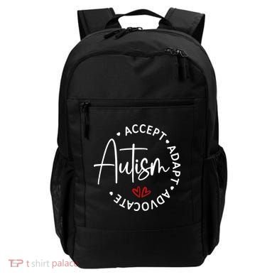 Autism Awareness Accept Adopt Advocate Backpack