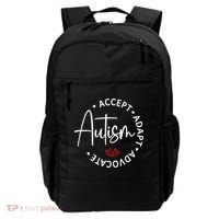 Autism Awareness Accept Adopt Advocate Backpack thumb 0