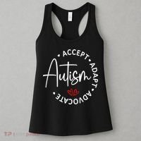 Autism Awareness Accept Adopt Advocate Women's Tank Top thumb 3