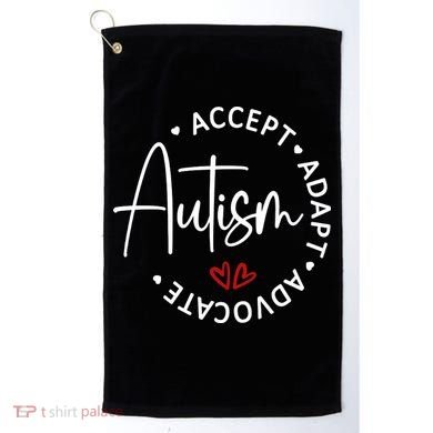 Autism Awareness Accept Adopt Advocate Golf Towel
