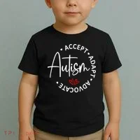 Autism Awareness Accept Adopt Advocate Toddler T-Shirt thumb 2
