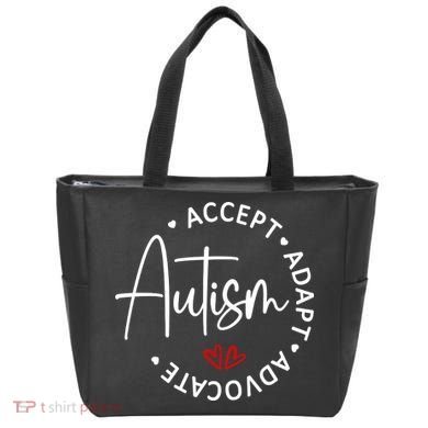Autism Awareness Accept Adopt Advocate Tote Bag