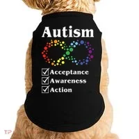Autism Acceptance Awareness Action Doggie Tank thumb 0