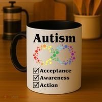 Autism Acceptance Awareness Action Coffee Mug thumb 4