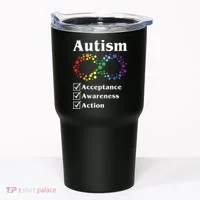 Autism Acceptance Awareness Action Tumbler thumb 0