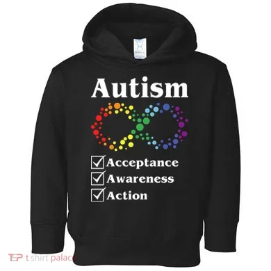 Autism Acceptance Awareness Action Toddler Hoodie
