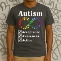 Autism Acceptance Awareness Action T-Shirt thumb 3