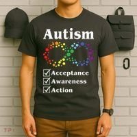 Autism Acceptance Awareness Action T-Shirt thumb 6