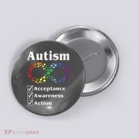 Autism Acceptance Awareness Action Button thumb 0