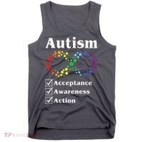 Autism Acceptance Awareness Action Tank Top thumb 0