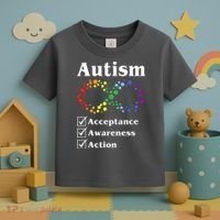 Autism Acceptance Awareness Action Toddler T-Shirt thumb 3