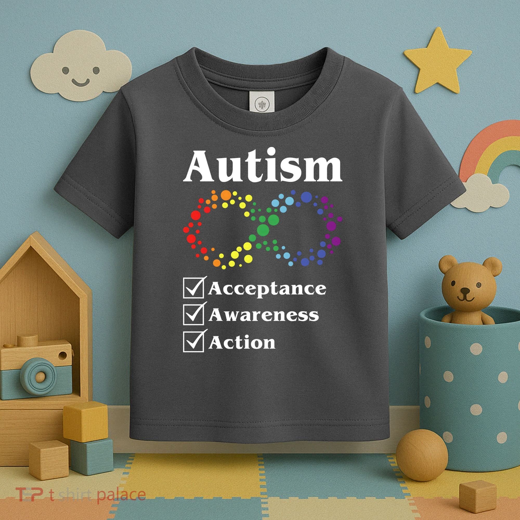 Autism Acceptance Awareness Action Toddler T-Shirt
