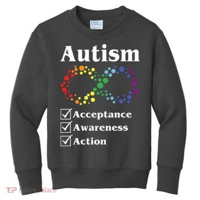 Autism Acceptance Awareness Action Kids Sweatshirt